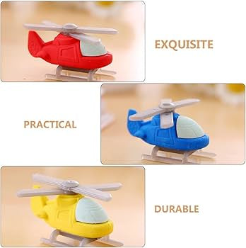 Helicopter Erasers