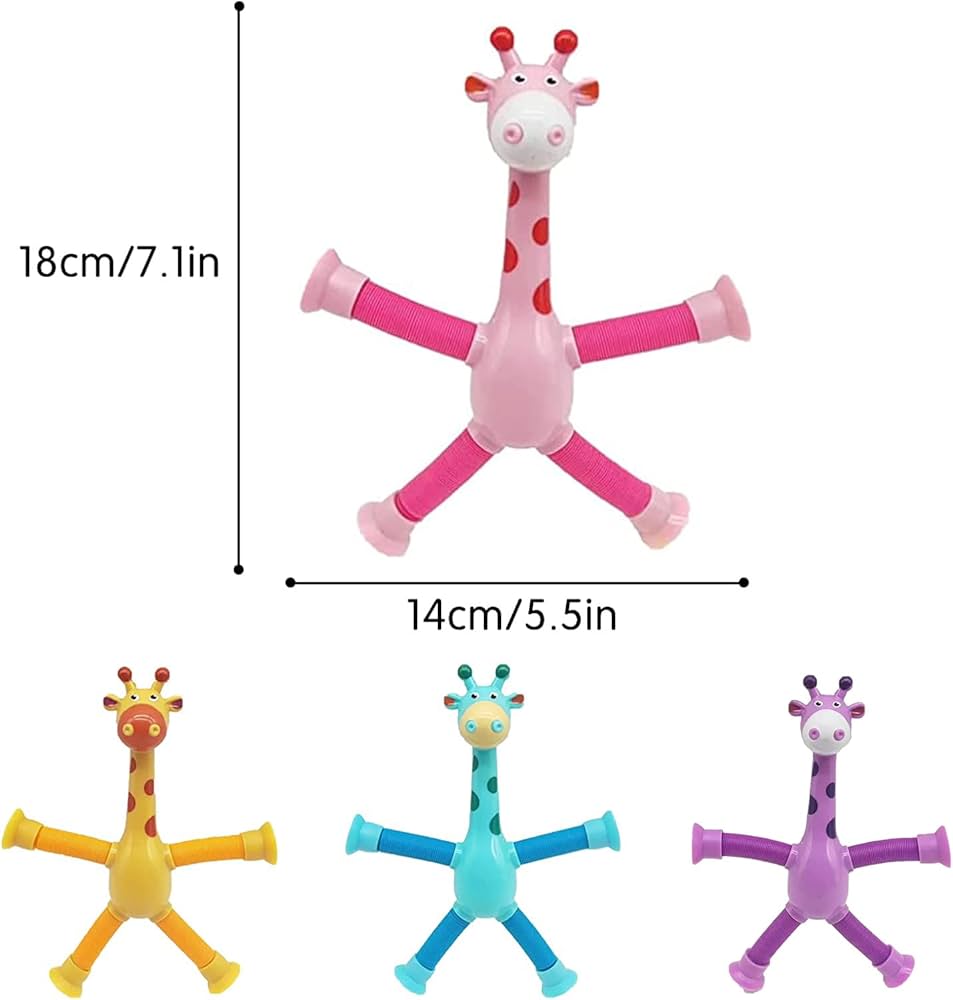 Giraffe Suction Pop Tube (1 piece)