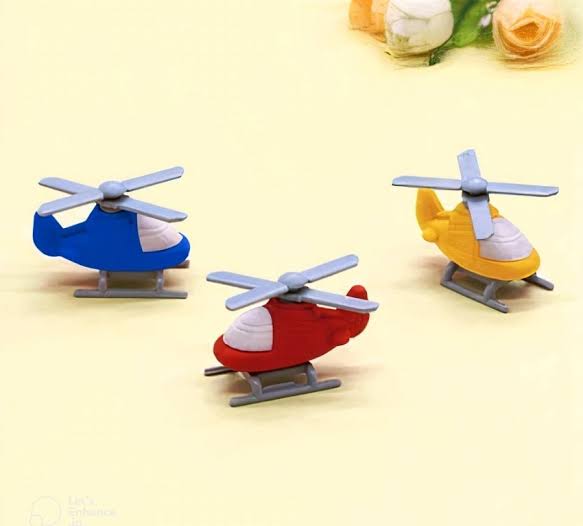 Helicopter Erasers