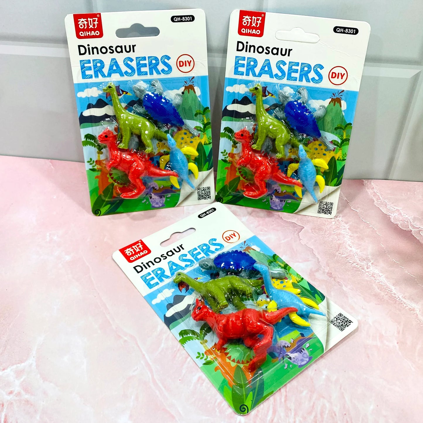 Dinosaur Eraser Set